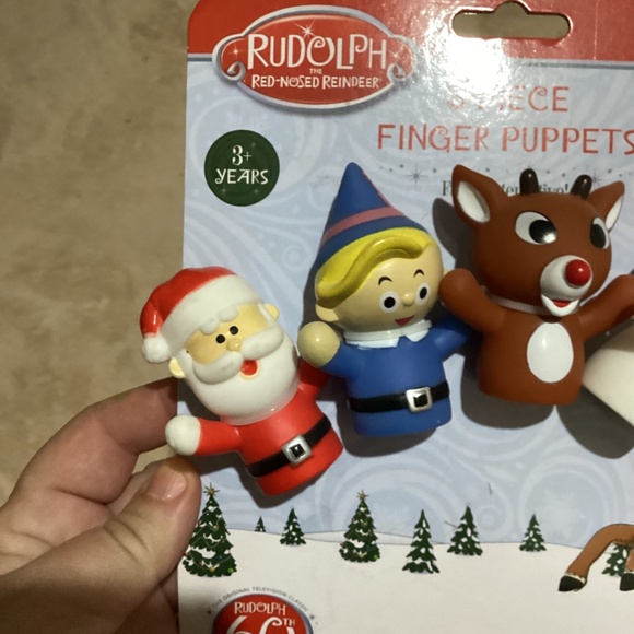 New Rudolph and Friends 5 Piece Finger Puopets - Picture 2 of 5